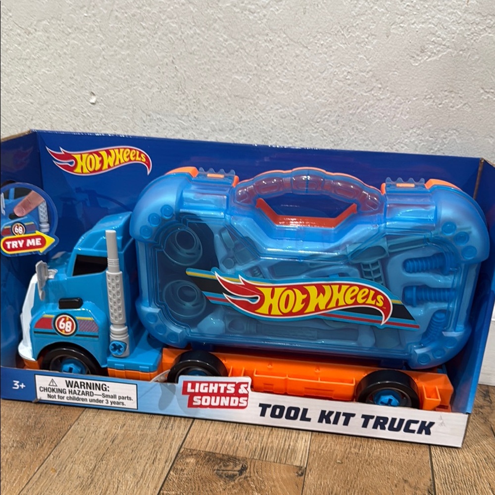 Hot Wheels Blue Tool Kit Truck for Kids